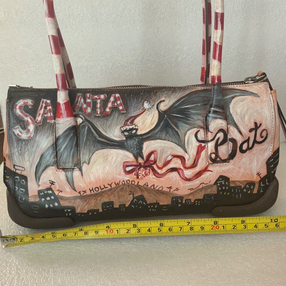 Designer hand painted Prada bag